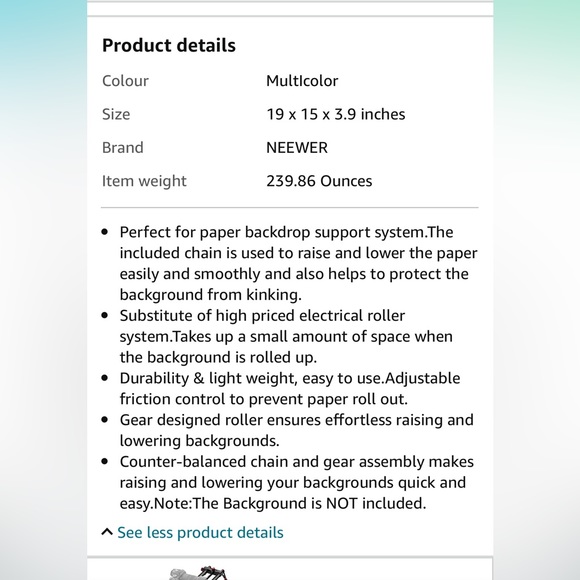Brand new photography background support system - Picture 2 of 6